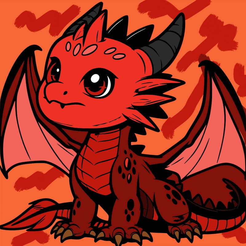 fierce baby night dragon