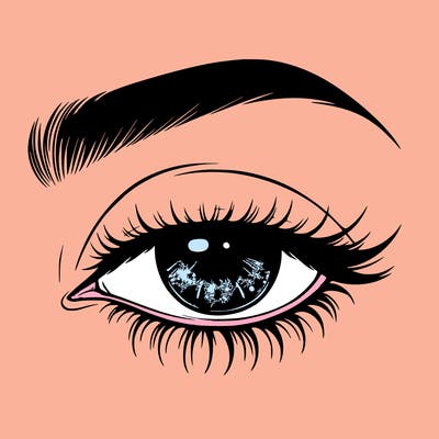 eye closed realistic