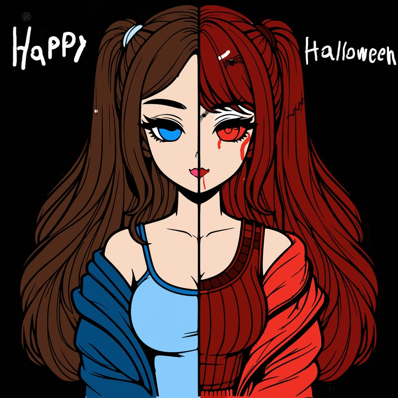 realistic girl split