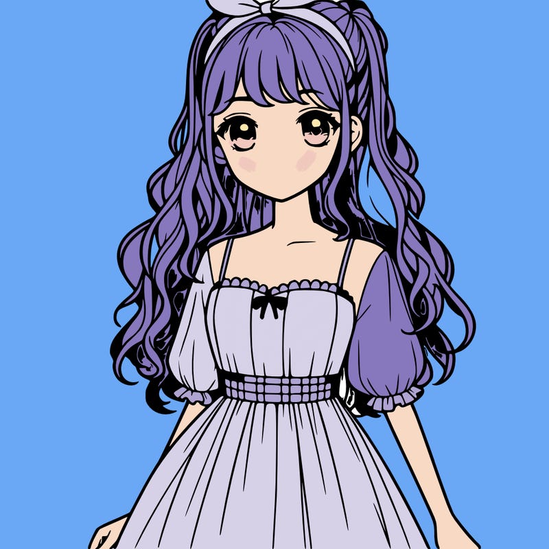 realistic girl with dress