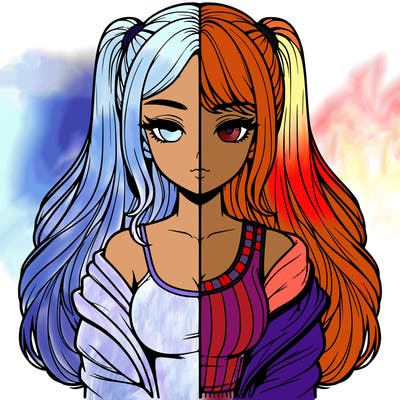 realistic girl split