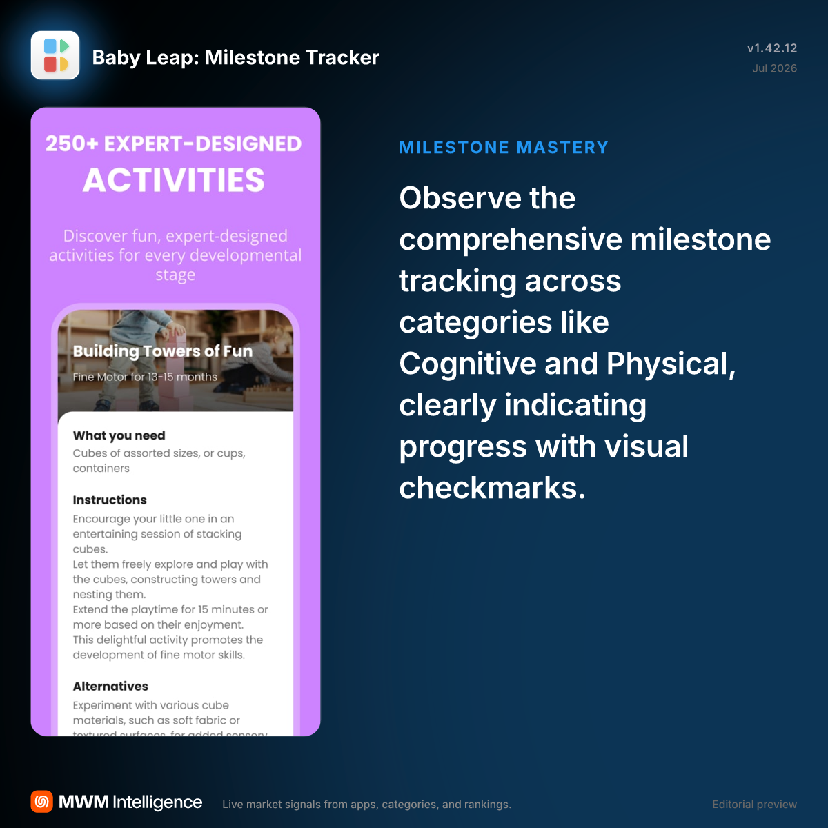 Baby Leap: Milestone Tracker - Education App | MWM