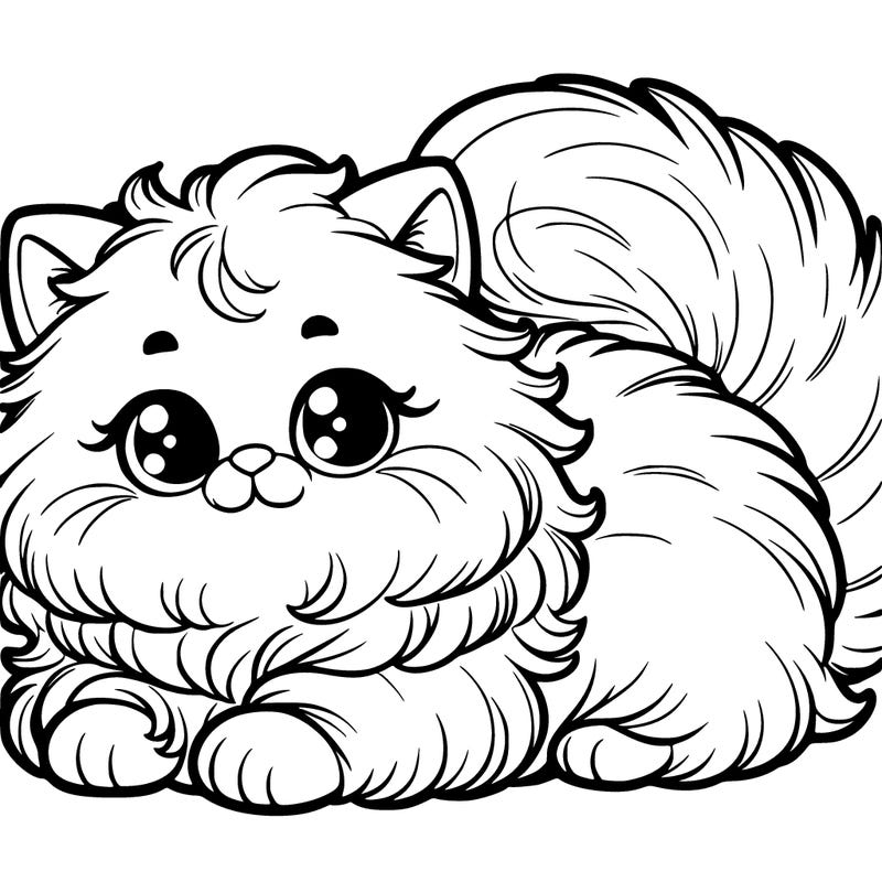 fluffy cat