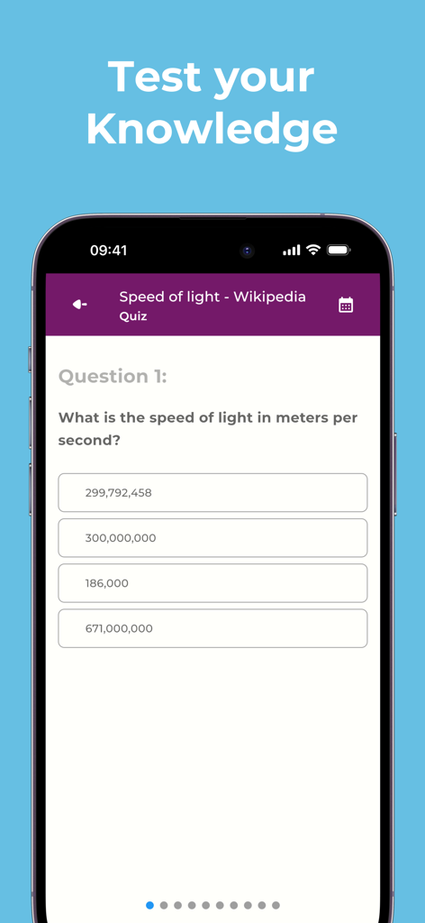 Summary AI: TLDR Summarizer - Summary AI mobile app interface showing an AI generated quiz to test knowledge on summarized text