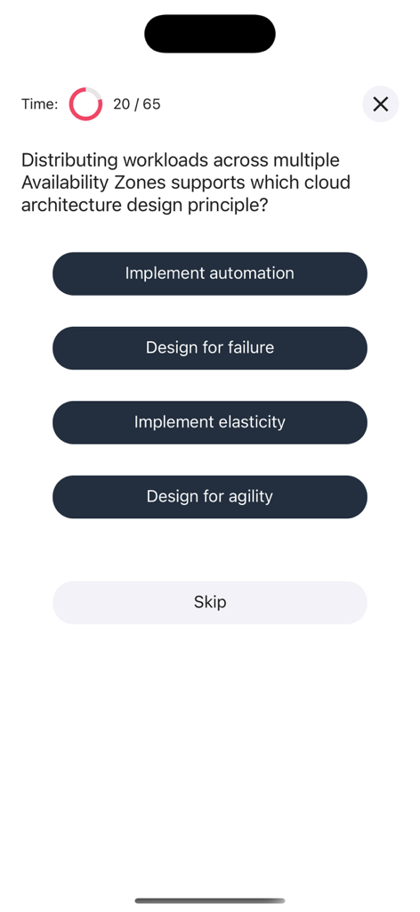 AWS Cloud Practitioner CLF-C02 - Eine Multiple-Choice-Übungsfrage aus der AWS Cloud Practitioner-Zertifizierungsprüfungs-App