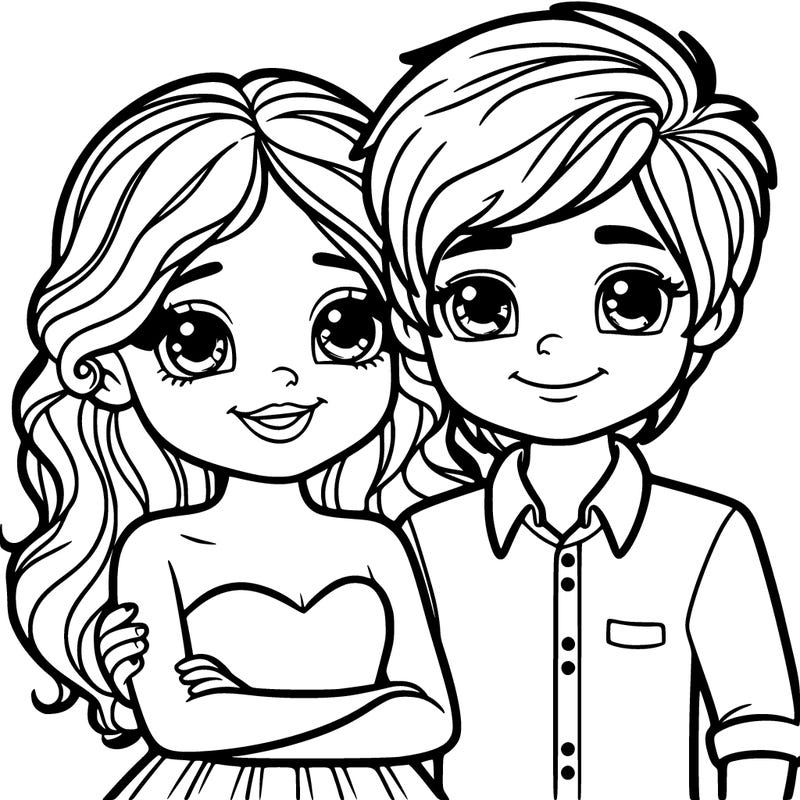 beautiful girl with boy