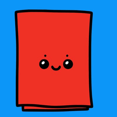 a white paper with nothing on it