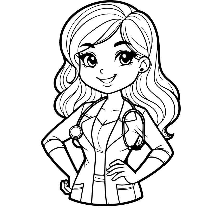 doctor full pose women doctor