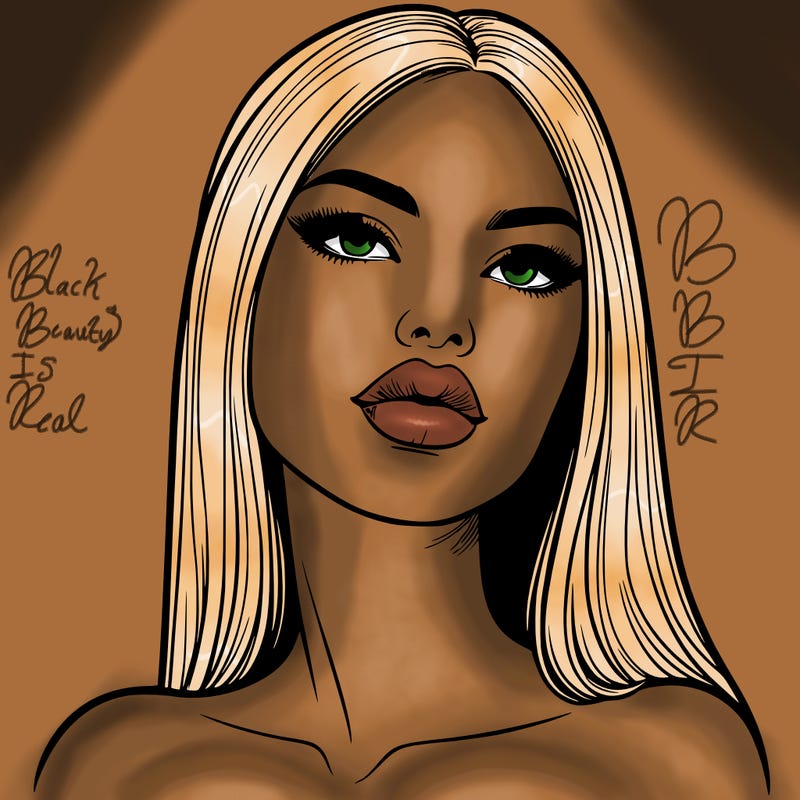 realistic woman with full lips