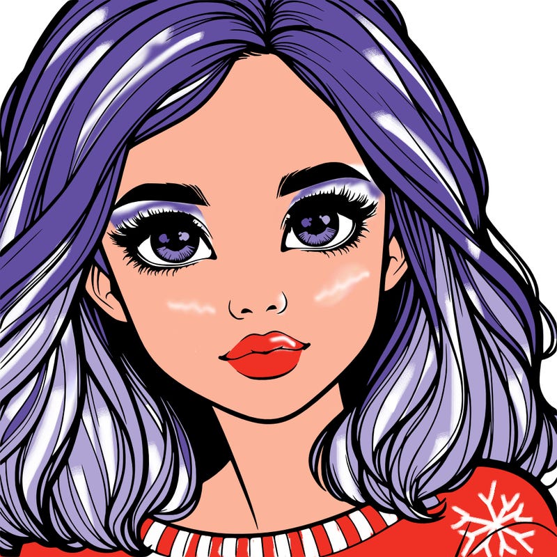 realistic girl whith cute eyes