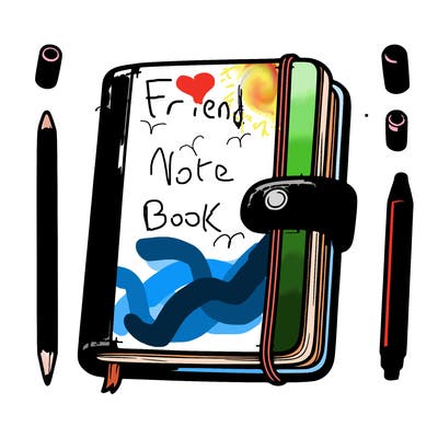 a realistic notebook