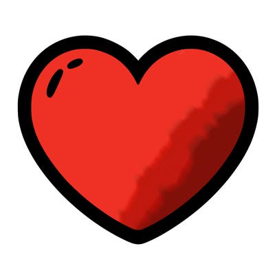 a blank heart