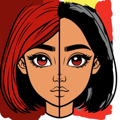 realistic girl split