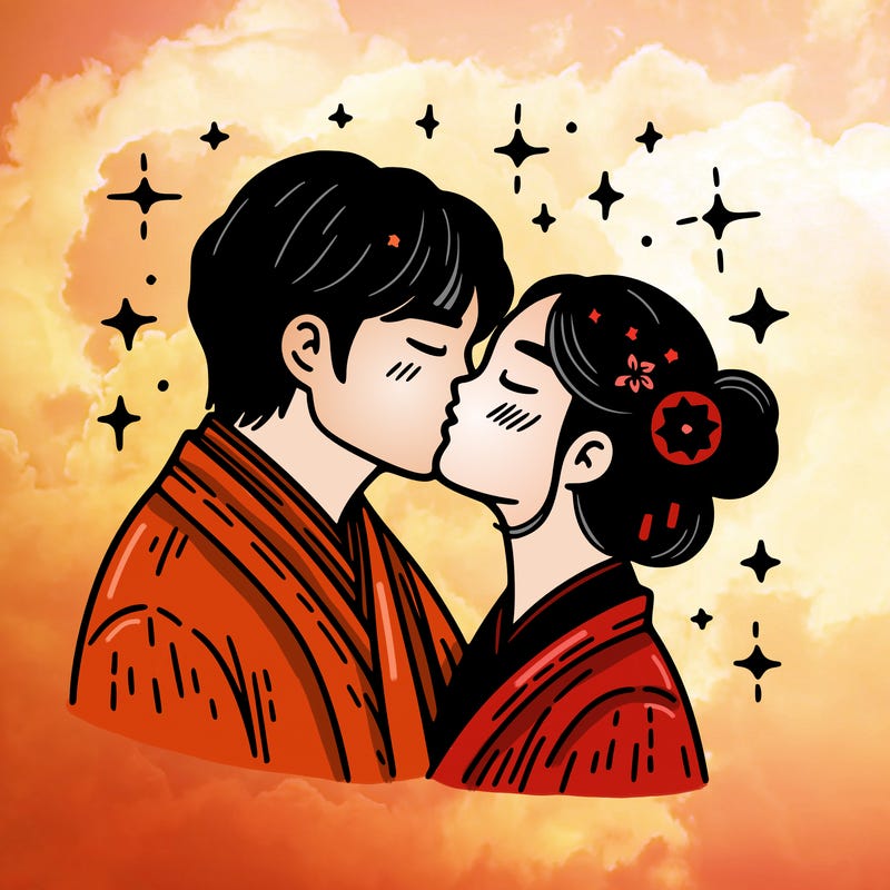 kissing