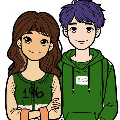 teenage boy and teenage girl