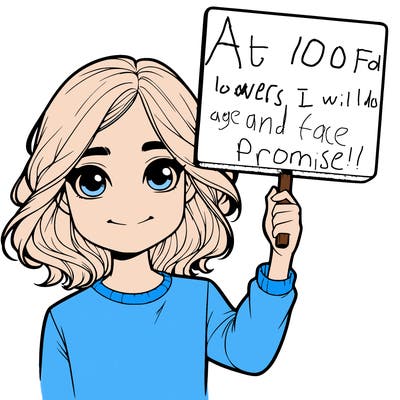 realistic girl holding up a sign