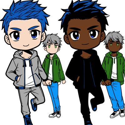 male manga character