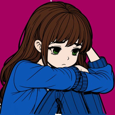 realistic girl depressed