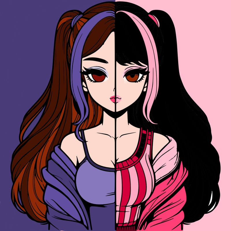 realistic girl split