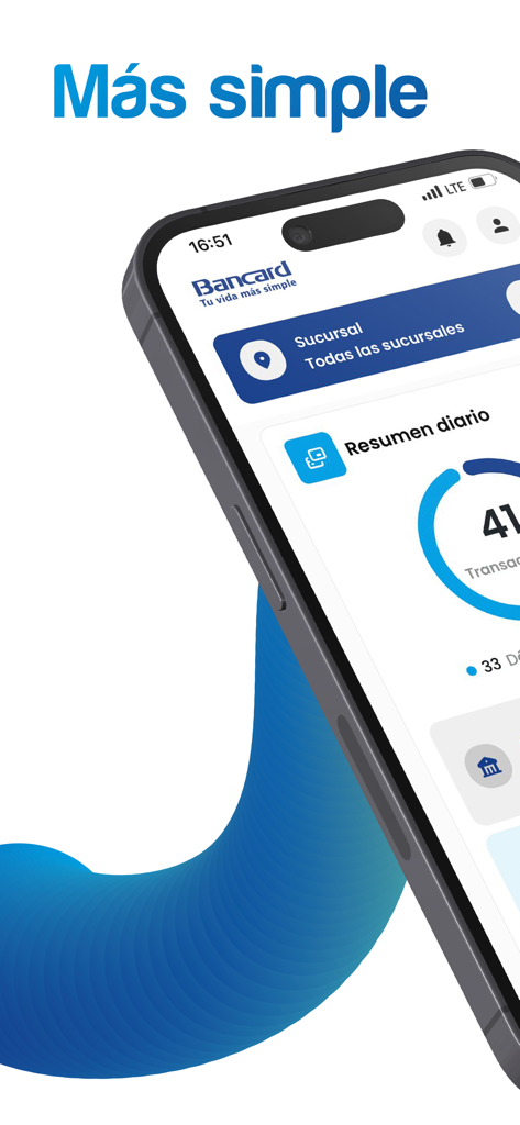 Bancard - Bancard merchant app dashboard on iPhone showing daily sales summary