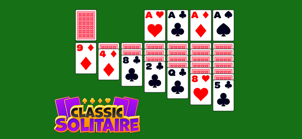 Solitaire Classic Klondike Ace - Juego de Solitario Klondike Clásico con cartas grandes y claras y una interfaz simple