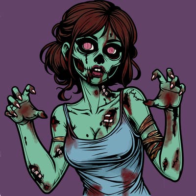 realistic zombie girl