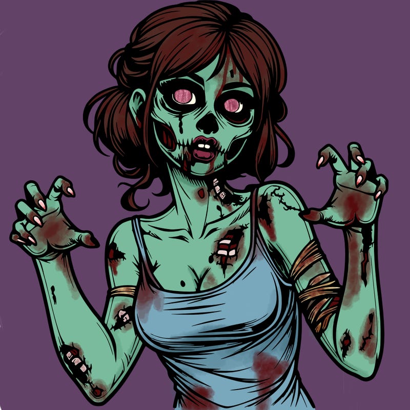 realistic zombie girl