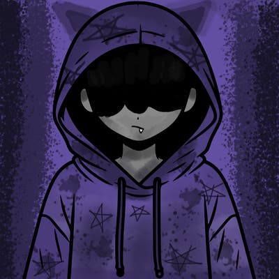 faceless girl in hoodie