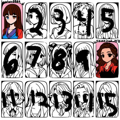 girls that look diffrent anime