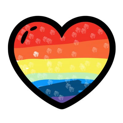 a blank heart