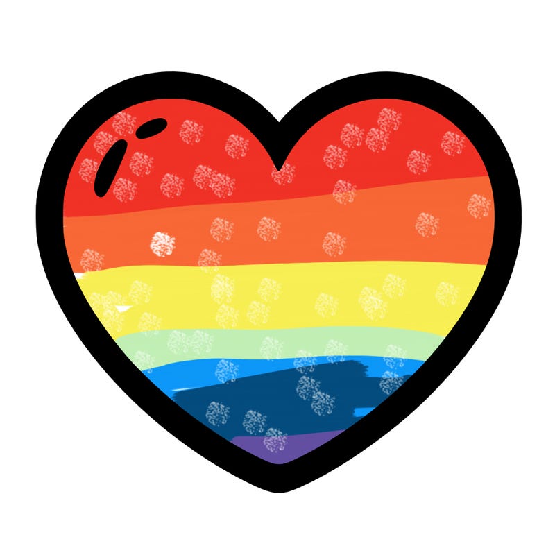 a blank heart