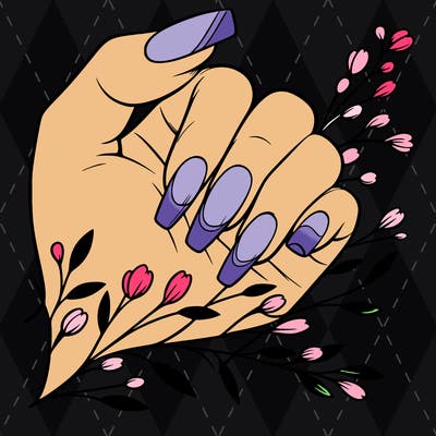 nails with french tip