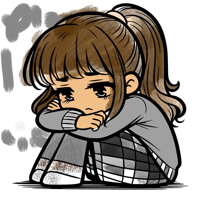 depressed girl
