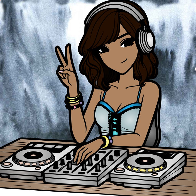 woman dj party