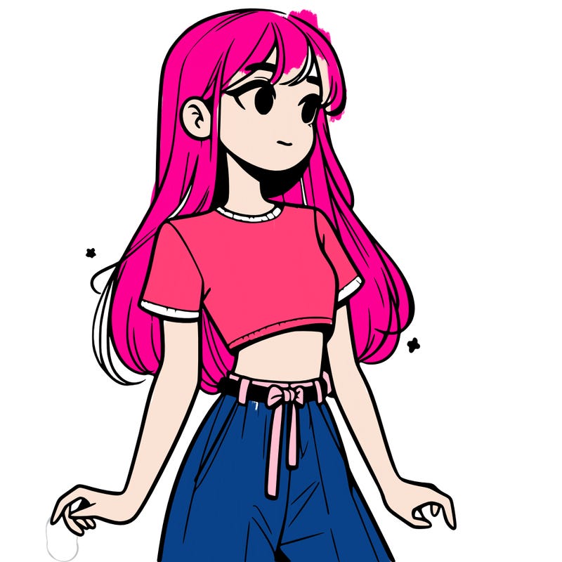 girl in a cute crop top