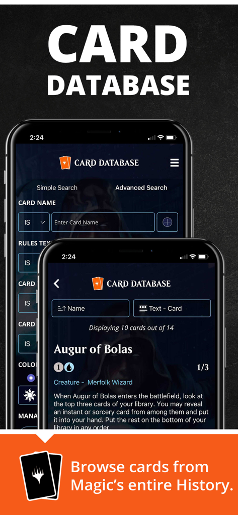 Magic: The Gathering Companion - Magic The Gathering Companion app card database search and card details