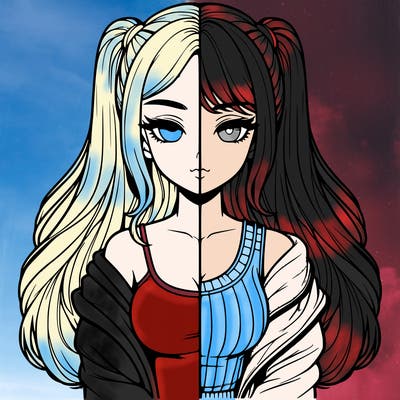 realistic girl split