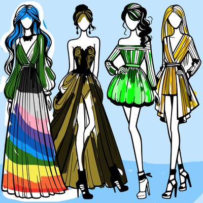 fashion models dresses