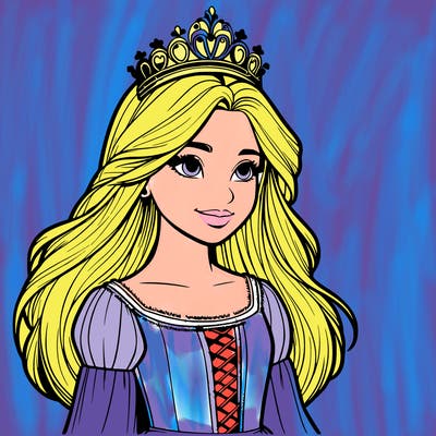 a realistic medieval princess with a tiara