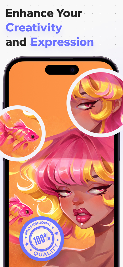 Brushes Lab for Procreate - ブラシラボアプリで創造性と表現力を示すデジタルポートレートイラスト