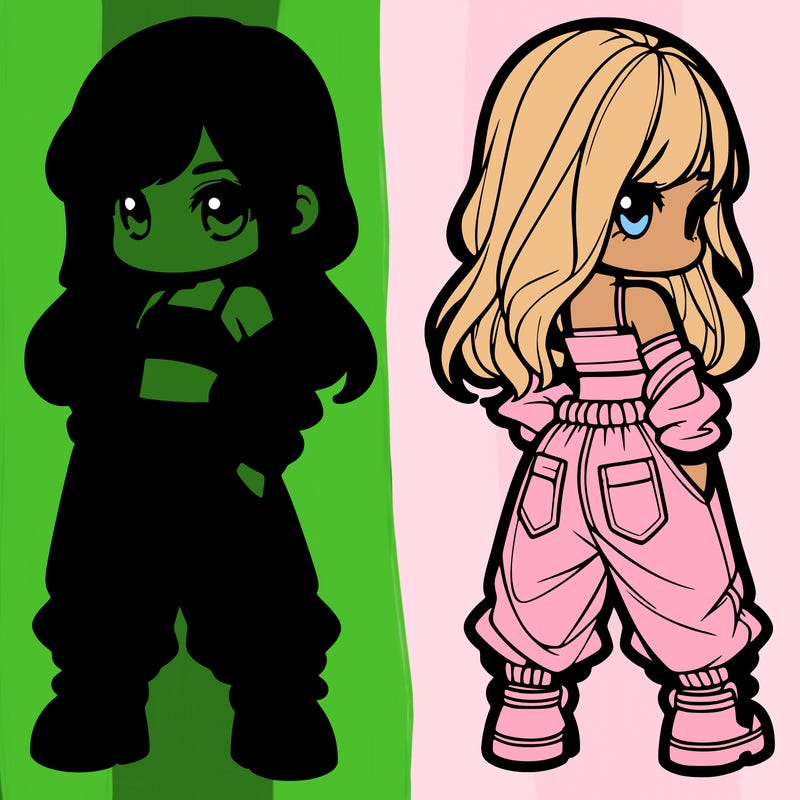 girl in crop top and baggy pants