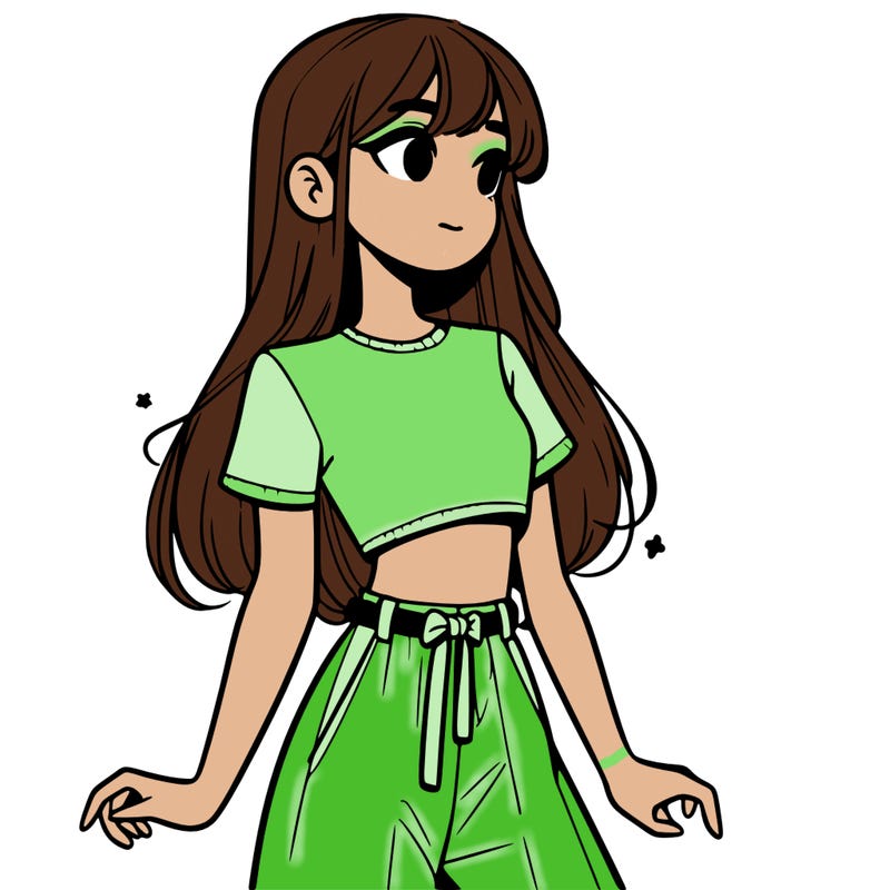 girl in a cute crop top