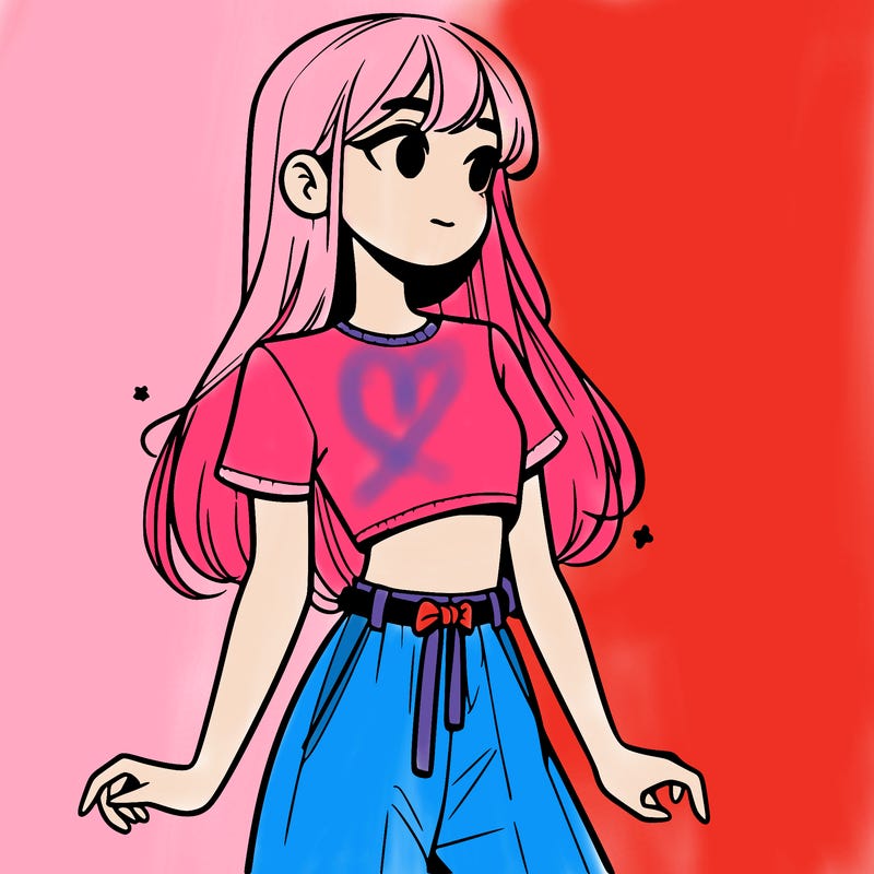 girl in a cute crop top