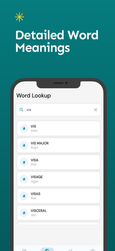 English Nepali Translator - English Nepali dictionary interface showing word lookup and translations