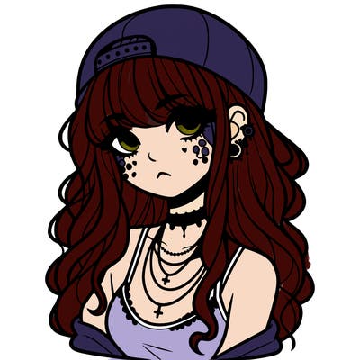 scene girl aesthetic