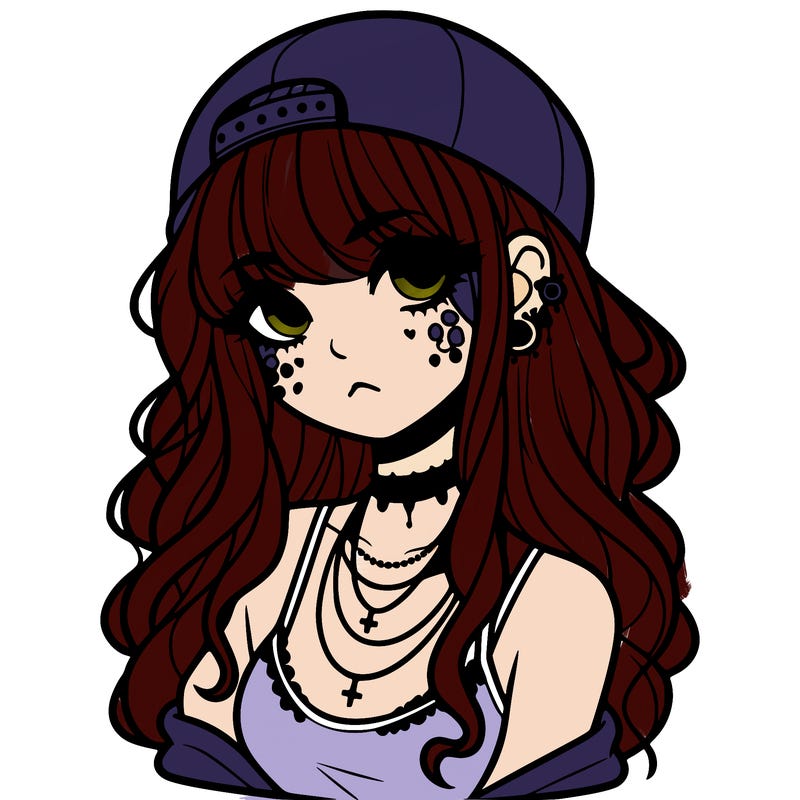 scene girl aesthetic