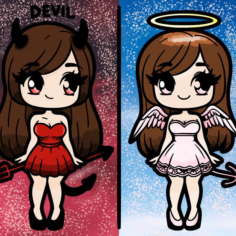 devil and angel girls