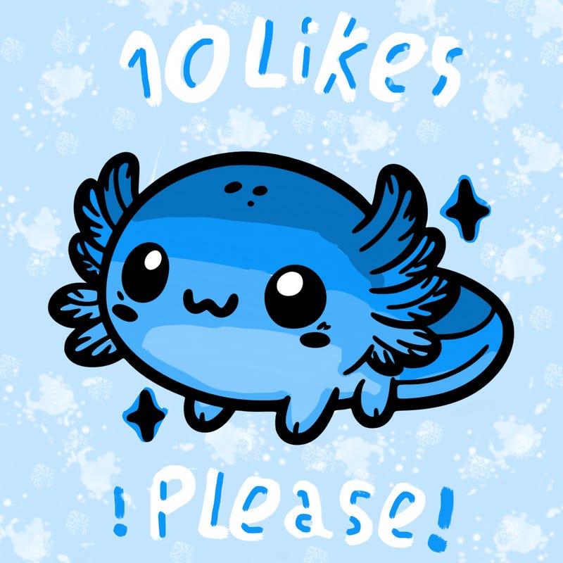 cute easy baby axolotl
