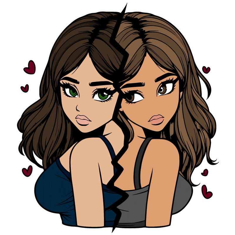 realistic girl split