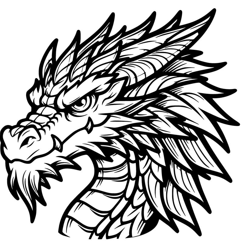 cool dragon head
